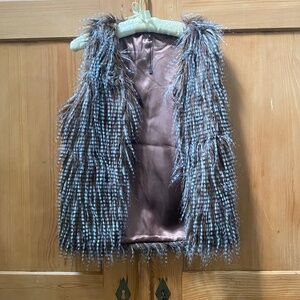 Women's Faux Fur Vest Sz S